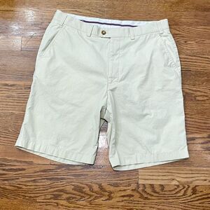 Hiltl Astoria Washstretch Shorts. Size 34. Pale Yellow.